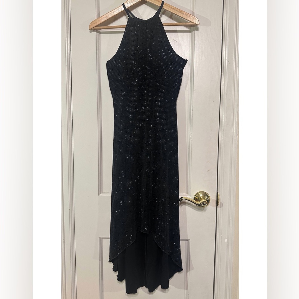 Vintage Wet Seal Sparkle Black Dress